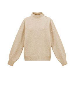 Gebreide damestrui met knoopjes | casual knitwear
