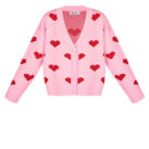 Heartbreaker vest dames | gebreid vest met hartjes